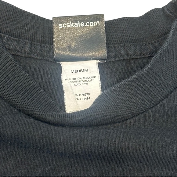 Santa Cruz Skateboards Graphic Short Sleeve Crew Neck T-Shirt Black Medium - Picture 4 of 4